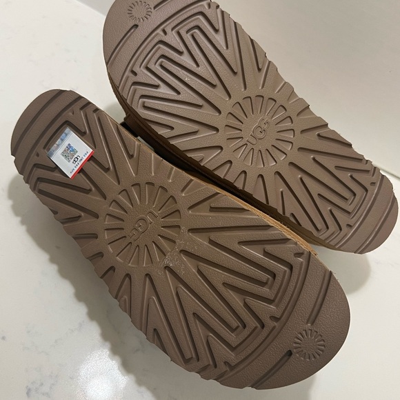 UGG Tan Suede Sandals with Contoured Footbed - Picture 14 of 14